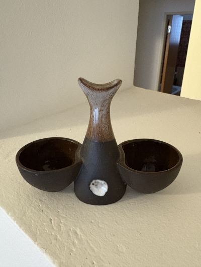 keramická slánka a pepřenka