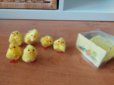 Kuřátka - jarní dekorace 6ks
