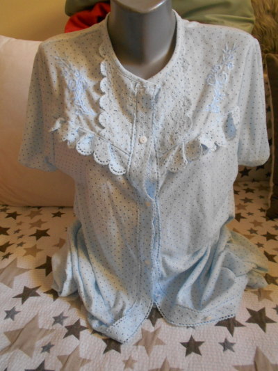 Noční košile bleděmodrá