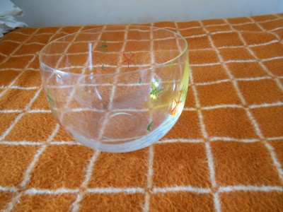 Skleněná mísa velká - dekorační,