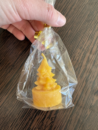 Vosková svíčka stromeček