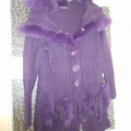 Fialový kardigan    zn. Preziosa