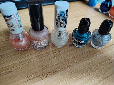 použité laky na nehty