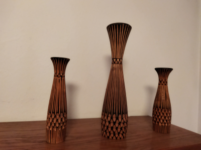 Dřevěné vázy