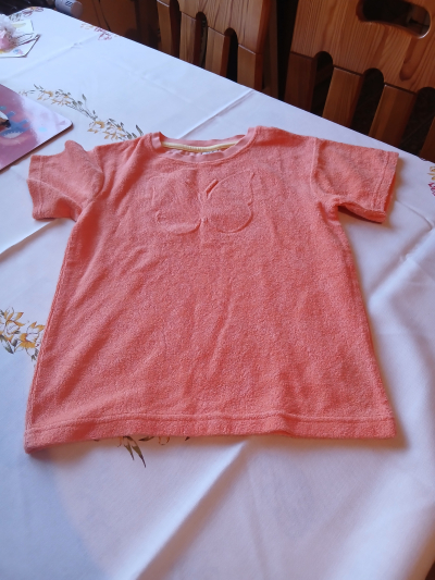 hezké oranž  frote tričko 122