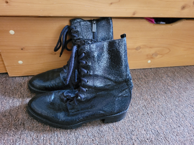 Boty černé vysoké 38