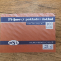 Příjmový doklad - použitý cca 3x