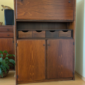 3 hnědé dřevěné skříňky, výr. VD Jablonné n. Orlicí