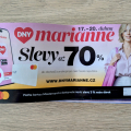 Ještě dnes platící slevy Dny Marianne