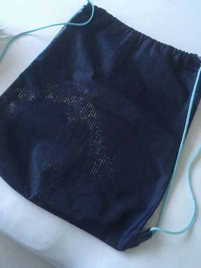 Modry lehky batoh/vak A4