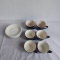 6 hrnečků s podšálky