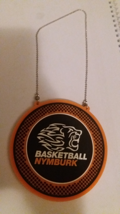 Placka s řetízkem k zavěšení/ plastový podtácek 10cm