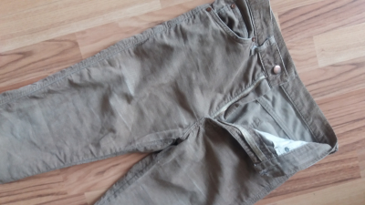 Manžestrové kalhoty XS unisex -přes boky ca 90cm na donošení