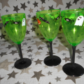 Halloweenské poháry zelené 3 kusy
