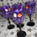 Halloweenské poháry fialové 4 kusy