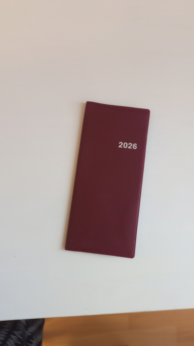 kapesní diář 2026, nepoužitý