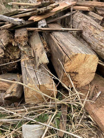 dřevo, prkna, trámy