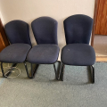Kancelářské židle modré - 10 ks (lze i jednotlivě)