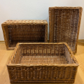 3 proutěné koše