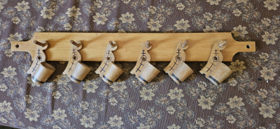 Dřevěné panáky na alkohol