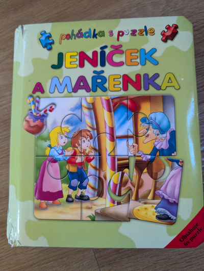 Kniha Jeníček a Mařenka se 6ti puzzle