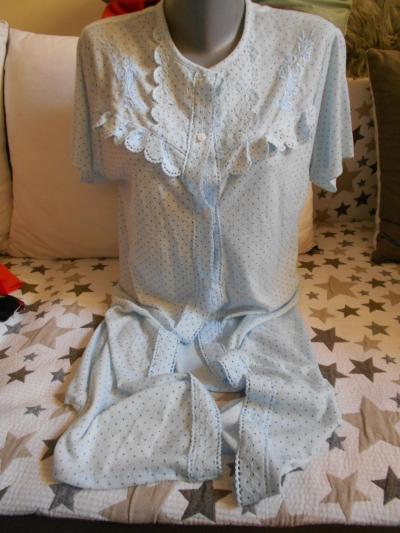 Noční košile bleděmodrá    zn. Special Eni Vogue vel M