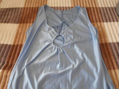 Noční košile dlouhá bleděmodrá