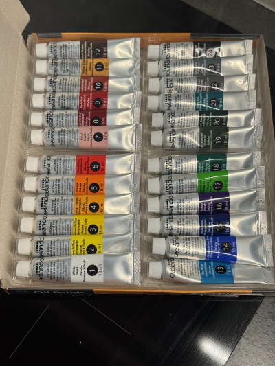 Olejové barvy jednou použité