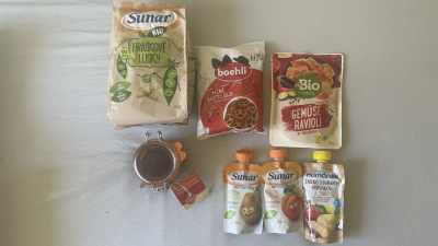 potraviny, neotevřené