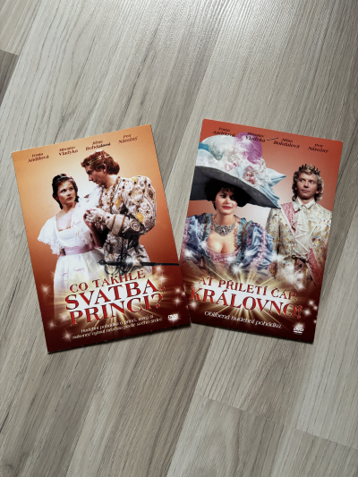 DVD Co takhle svatba, princi? + Ať přiletí čáp, královno!