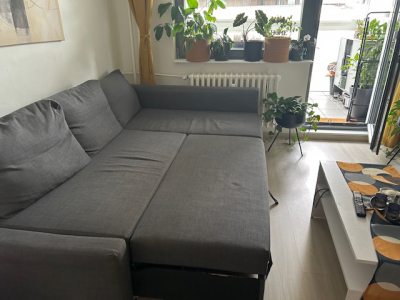 Sedačka za odvoz – tmavě šedá, rozkládací