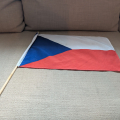 Česká vlajka na tyčce