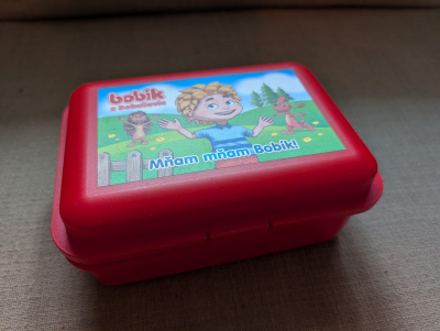 Červený dětský box Bobík