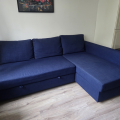 Za odvoz: rozkládací sedačka IKEA FRIHETEN modrá