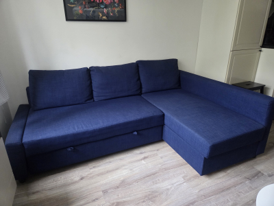 Za odvoz: rozkládací sedačka IKEA FRIHETEN modrá