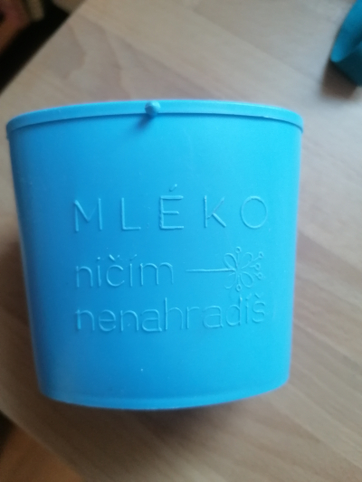 Vintage plastová nádoba Mléko ničím nenahradíš