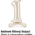 Narozeninový balónek "1" dívčí