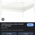 King size bed from Ikea
