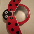 Kovová beruška krabička nad 20 cm