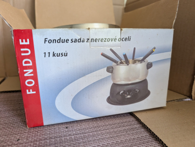 Nerezová fondue sada