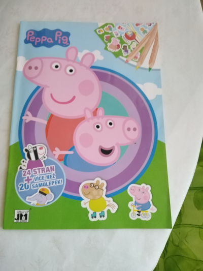 omalovánky se samolep. Peppa Pig