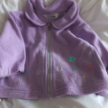 Mikina fialová 6-9M