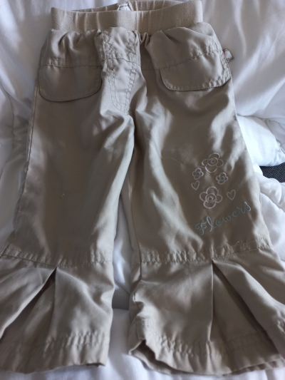Kalhoty béžové vel.80