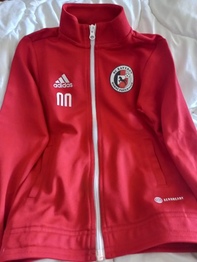 Bunda červená Adidas 7-8 let