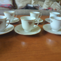Porcelánové šálky na kávu, 6 ks
