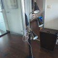 Stojací lampa s bodovými světly