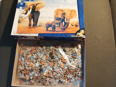 Puzzle sloni 1000 dílků
