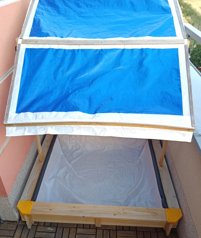 Dětské pískoviště / stříška na bazének 118x118 s UV stříškou