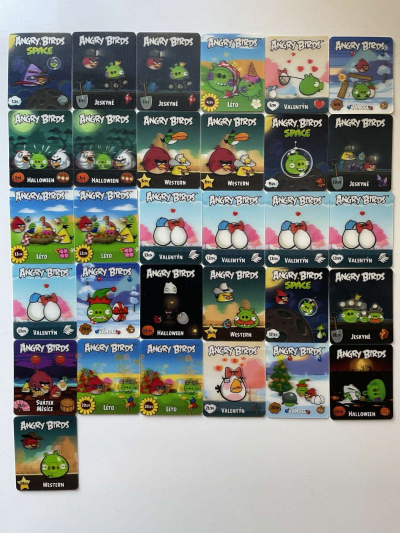 Kartičky Angry Birds 3D - NOVÉ