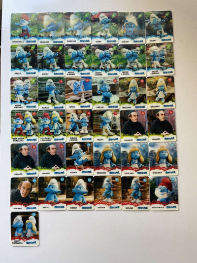 Kartičky Šmoulové 3D - NOVÉ